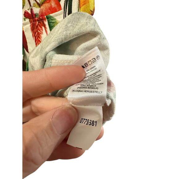 House of Harlow 1960 Women's Linen Blend Tropical Print Dress Size Small Revolve - Picture 7 of 9